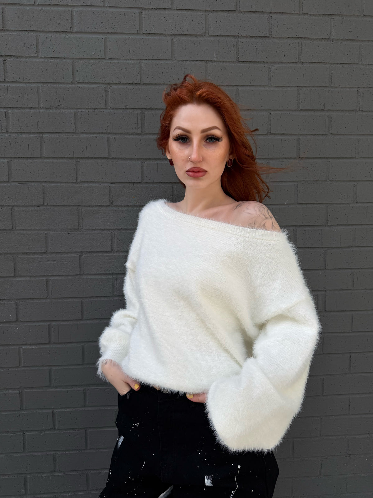 Fluffy sweater
