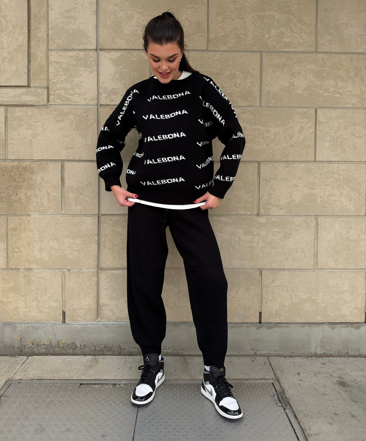 Signature Knit Set – Black