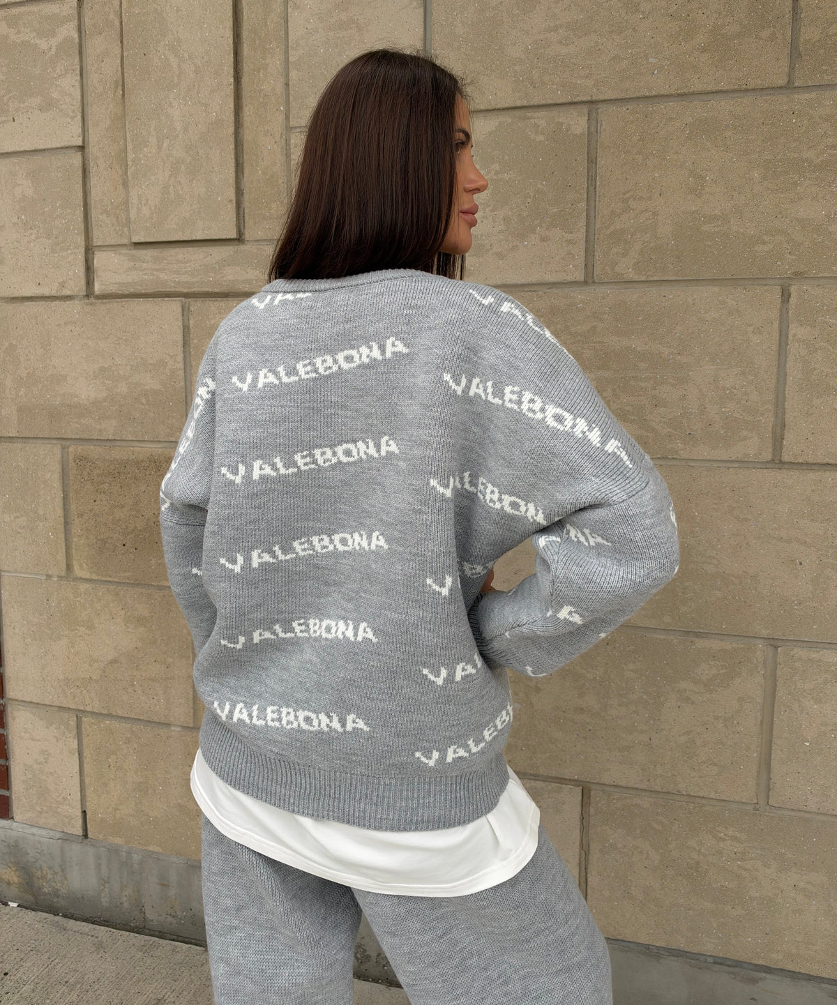 Signature Knit Set – Light Gray