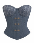 Denim Lace Corset
