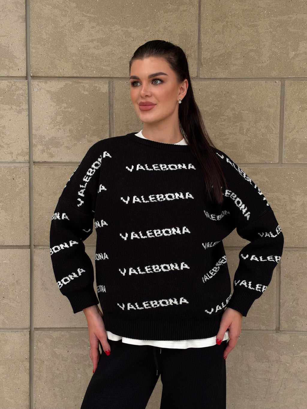 Signature Knit Set – Black