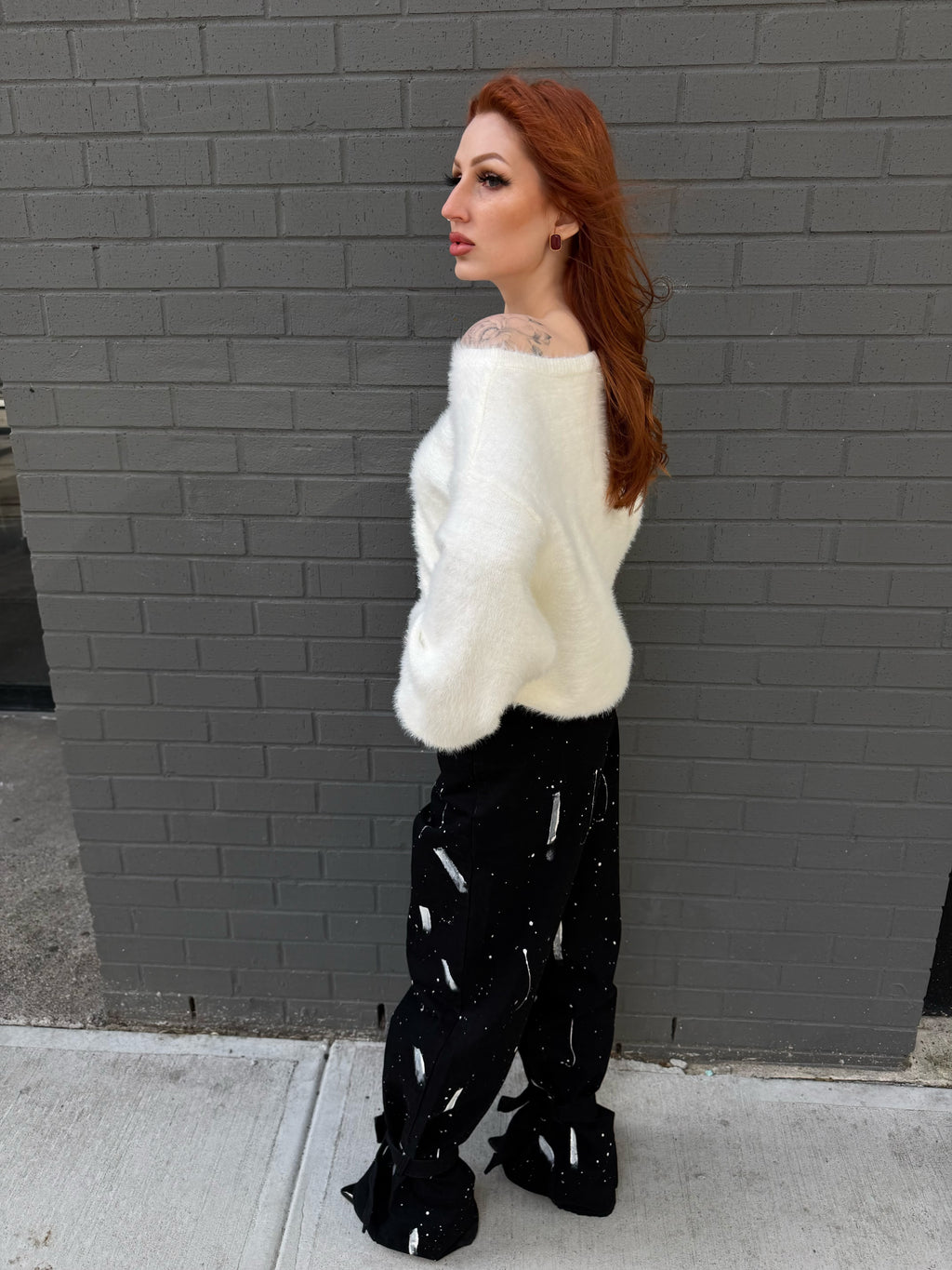 Fluffy sweater