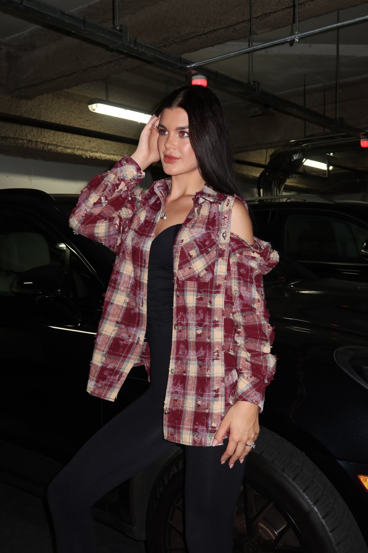 The Rogue Plaid Shirt — Burgundy