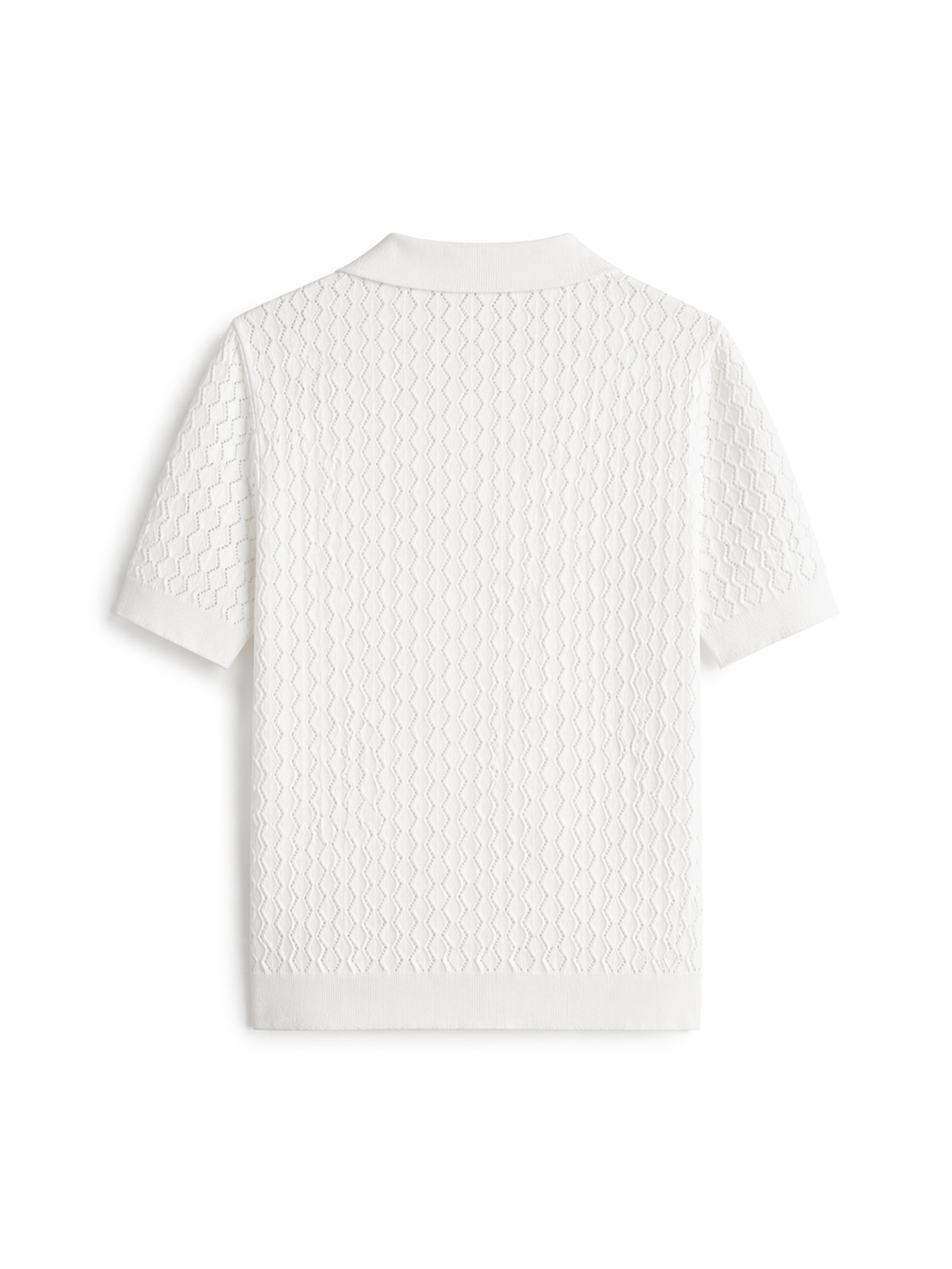 Textured Knit Polo
