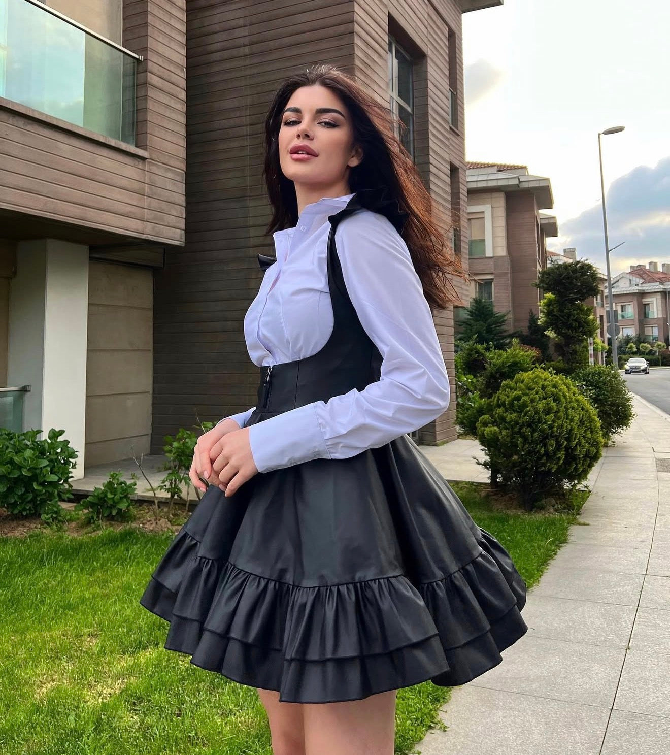 Corset Pinafore Dress