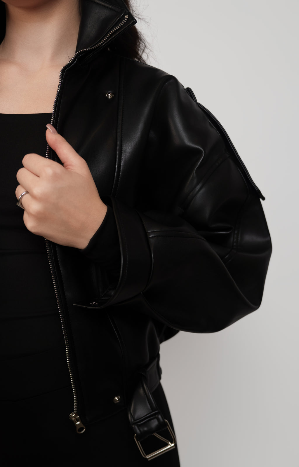 Faux Leather Jacket