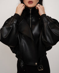 Faux Leather Jacket