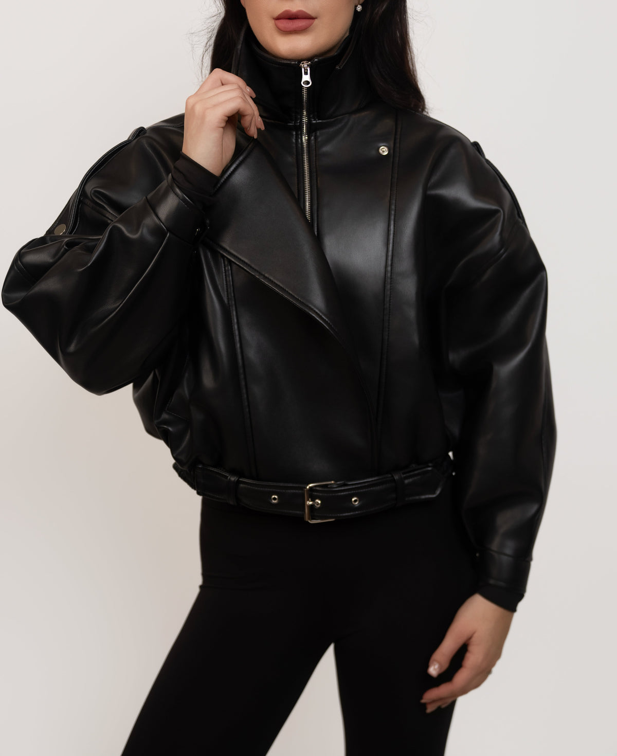 Faux Leather Jacket
