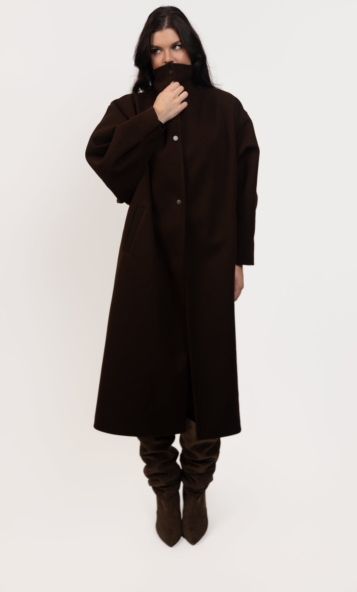 Oversize Chocolate Coat