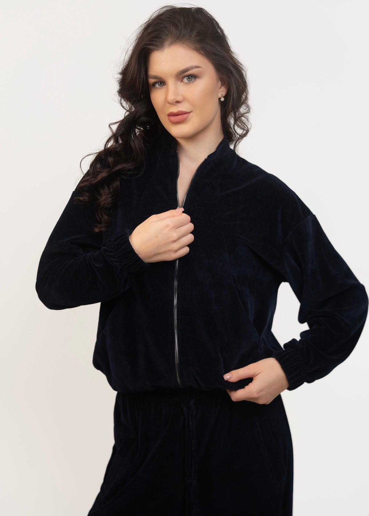 Velour Relaxed Set - Midnight Navy