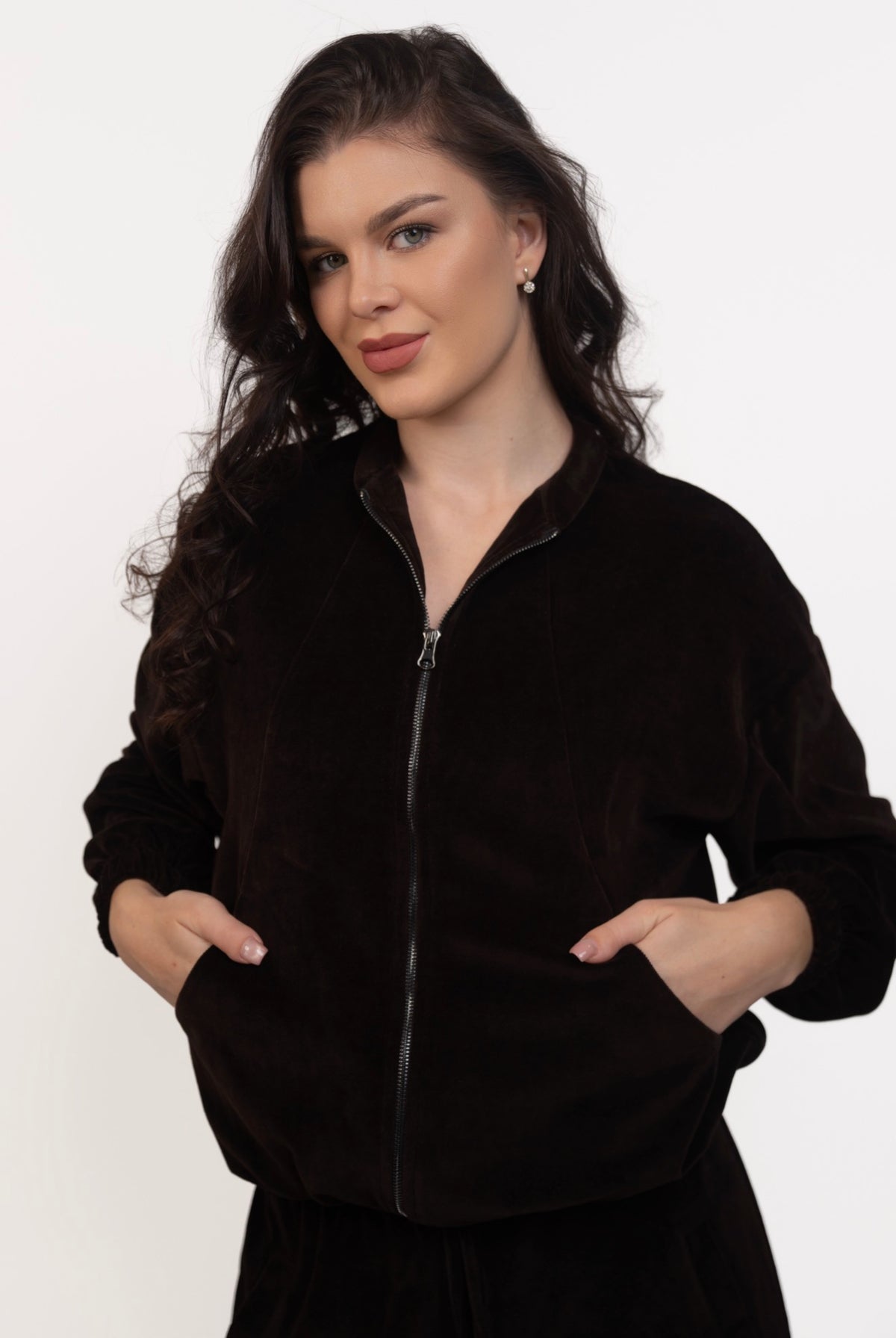 Velour Relaxed Set - Dark Chocolate