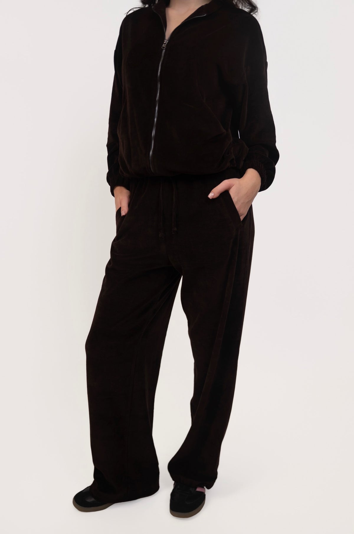 Velour Relaxed Set - Dark Chocolate
