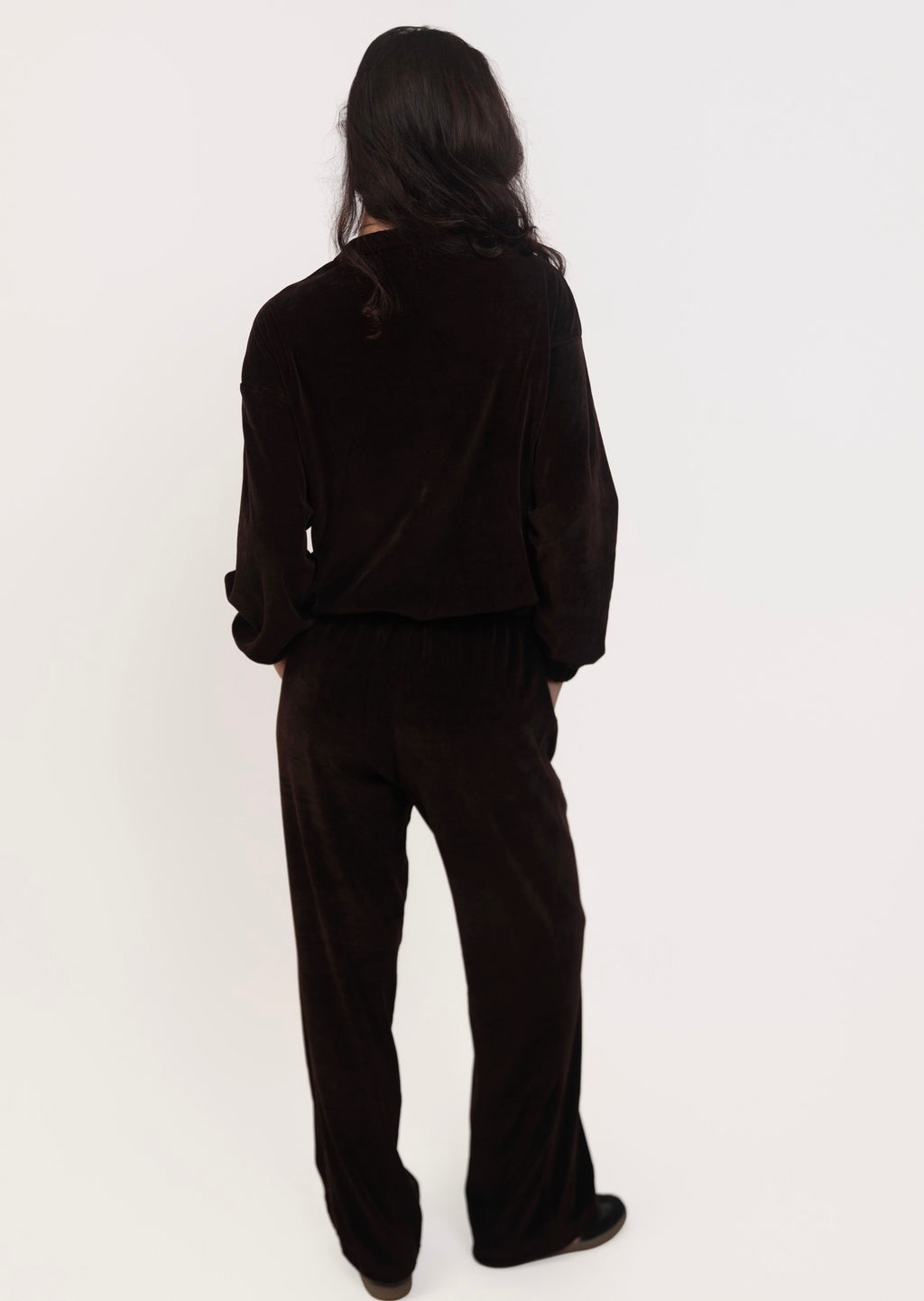 Velour Relaxed Set - Dark Chocolate
