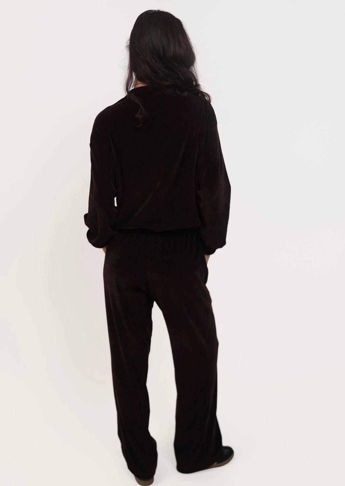 Velour Relaxed Set - Dark Chocolate