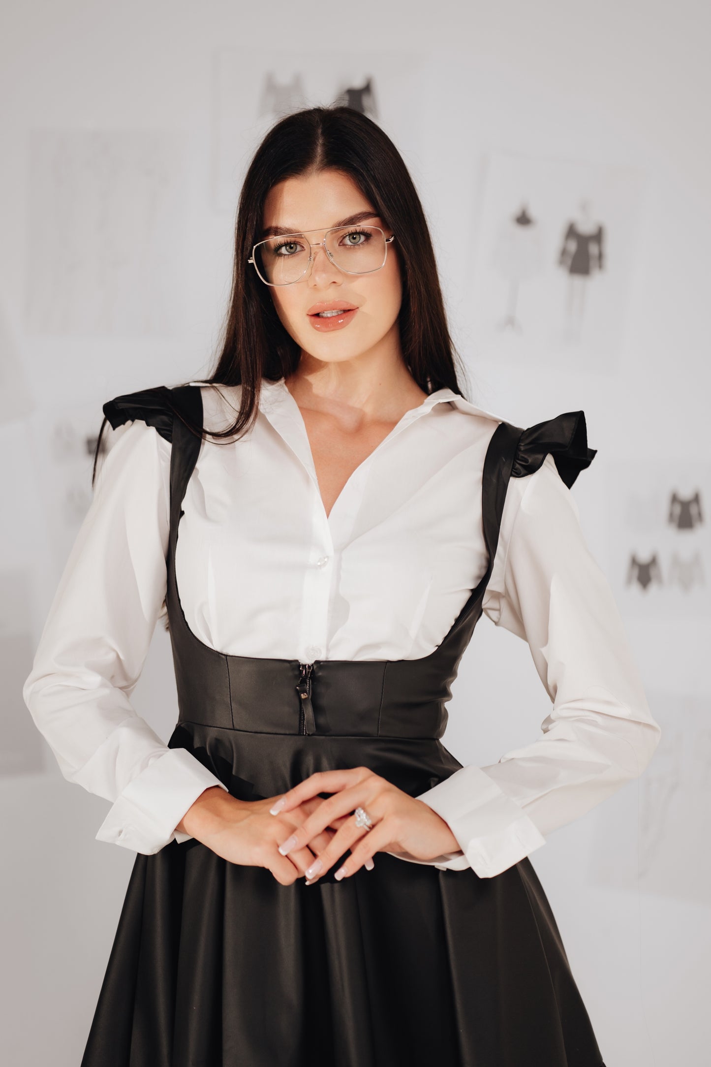 Corset Pinafore Dress