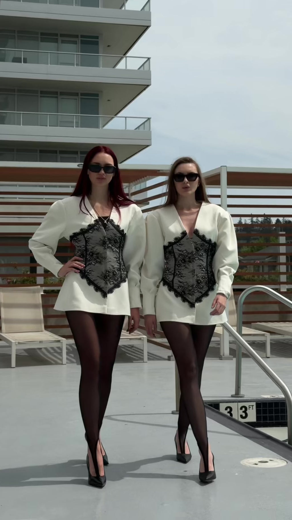 Hourglass Lace Blazer